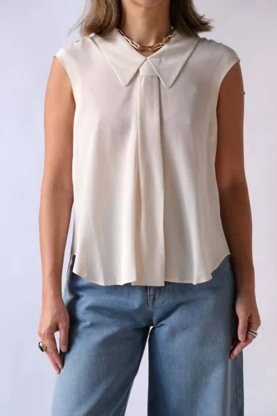 Rachel Comey Duston Silk Top In Ivory In White