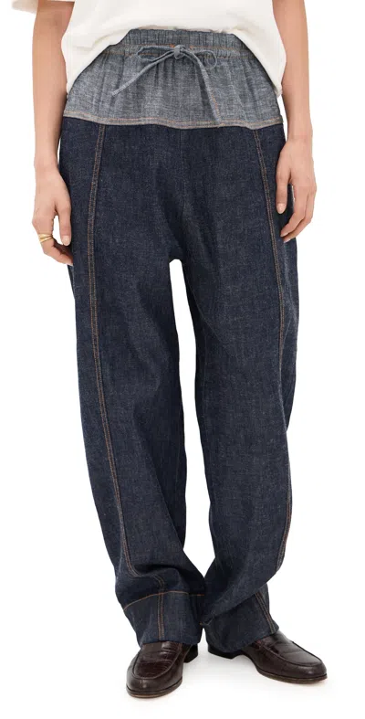 Rachel Comey Ennu Denim Pants Indigo In Blue