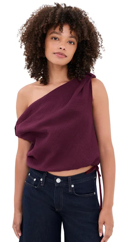 Rachel Comey Farfalla Top Maroon In Red
