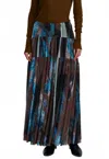 Rachel Comey Flock Maxi Skirt In Brown In Multi