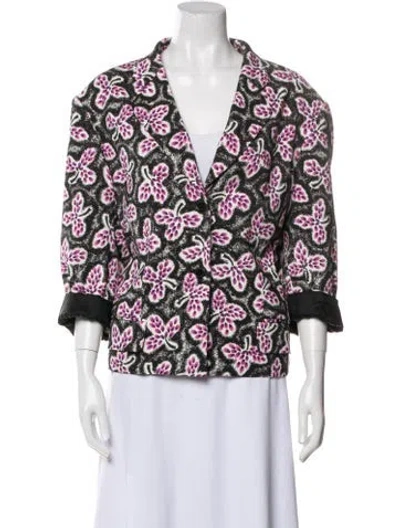 Pre-owned Rachel Comey Floral Print Blazer In Multi