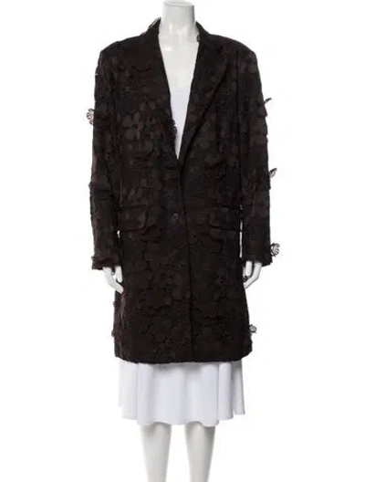 Pre-owned Rachel Comey Floral Print Coat W/ Tags In Brown