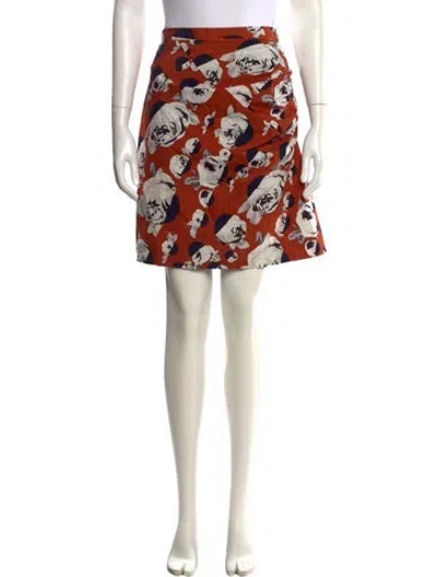 Pre-owned Rachel Comey Floral Print Knee-length Skirt In Multi
