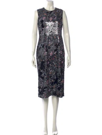 Pre-owned Rachel Comey Floral Print Midi Length Dress In Multi