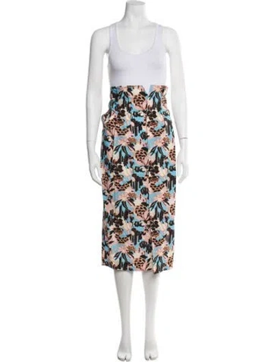 Pre-owned Rachel Comey Floral Print Midi Length Skirt In Multi