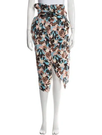 Pre-owned Rachel Comey Floral Print Midi Length Skirt In Multicolor