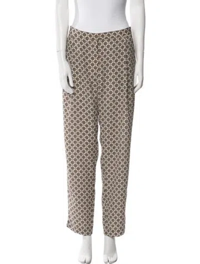 Pre-owned Rachel Comey Floral Print Straight Leg Pants In Multi