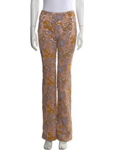 Pre-owned Rachel Comey Floral Print Straight Leg Pants In Multi