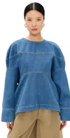 Rachel Comey Football Top Indigo In Indigo