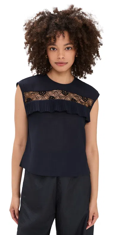 Rachel Comey Fuery Top Navy In Black