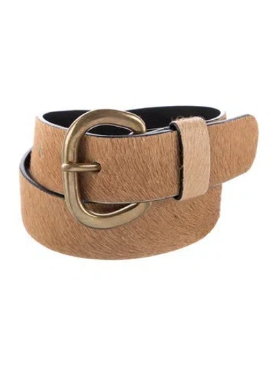 Pre-owned Rachel Comey Fur Belt In Neutral