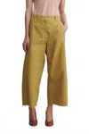 Rachel Comey Garra Wide Leg Pant In Olive In Gold