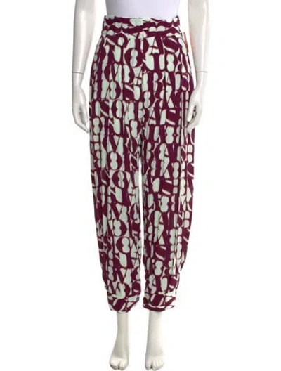 Pre-owned Rachel Comey Graphic Print Wide Leg Pants W/ Tags In Blue
