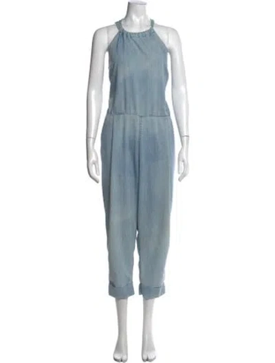 Pre-owned Rachel Comey Halterneck Jumpsuit In Blue