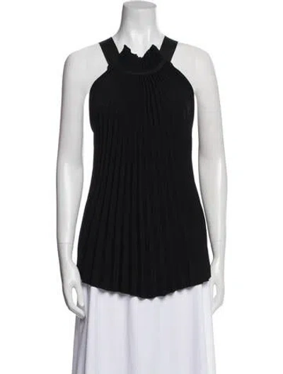 Pre-owned Rachel Comey Halterneck Sleeveless Top In Black