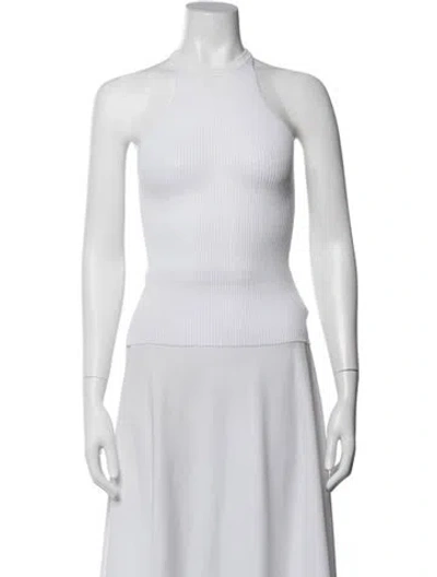 Pre-owned Rachel Comey Halterneck Sleeveless Top In Neutrals