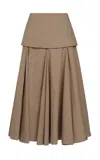 Rachel Comey Heni Cotton Skirt In Brown