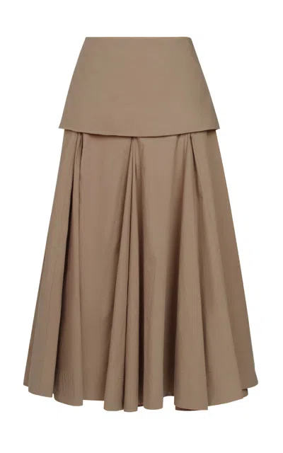 Rachel Comey Heni Cotton Skirt In Brown