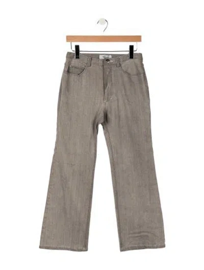 Pre-owned Rachel Comey High-rise Flared Jeans In Gray