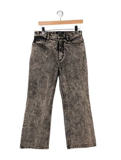 Pre-owned Rachel Comey High-rise Flared Jeans In Grey