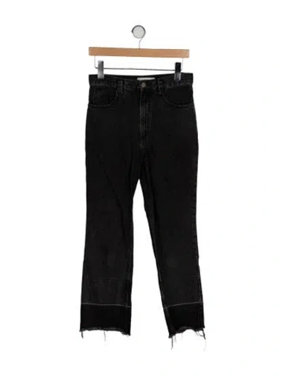 Pre-owned Rachel Comey High-rise Straight Leg Jeans In Black