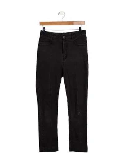 Pre-owned Rachel Comey High-rise Straight Leg Jeans In Black