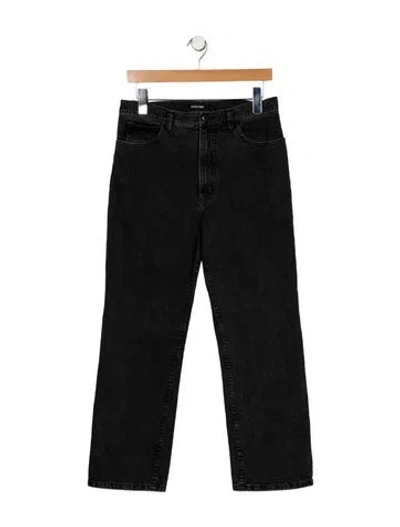 Pre-owned Rachel Comey High-rise Straight Leg Jeans In Black