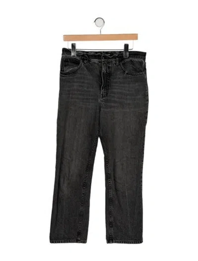 Pre-owned Rachel Comey High-rise Straight Leg Jeans In Black