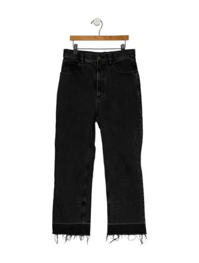 Pre-owned Rachel Comey High-rise Straight Leg Jeans In Black