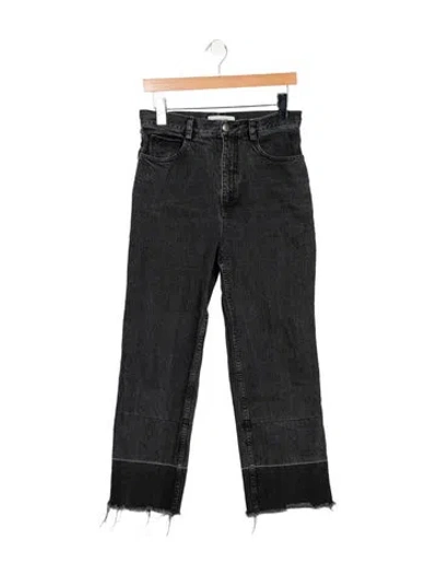 Pre-owned Rachel Comey High-rise Straight Leg Jeans In Black