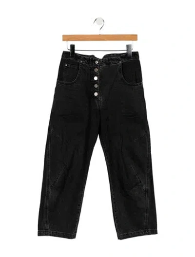 Pre-owned Rachel Comey High-rise Straight Leg Jeans In Black
