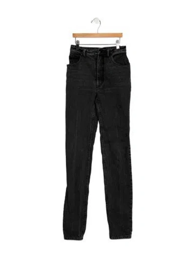 Pre-owned Rachel Comey High-rise Straight Leg Jeans In Black