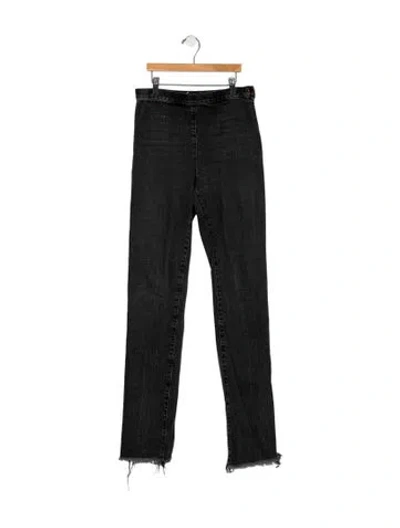 Pre-owned Rachel Comey High-rise Straight Leg Jeans In Black
