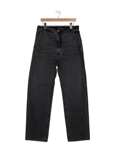 Pre-owned Rachel Comey High-rise Straight Leg Jeans In Black
