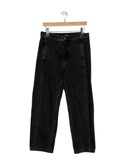 Pre-owned Rachel Comey High-rise Straight Leg Jeans In Black