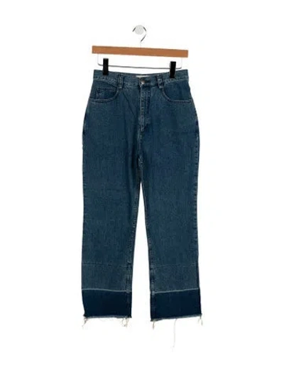 Pre-owned Rachel Comey High-rise Straight Leg Jeans In Blue