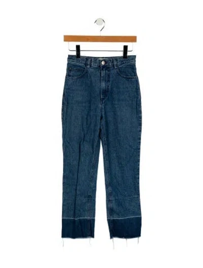Pre-owned Rachel Comey High-rise Straight Leg Jeans In Blue