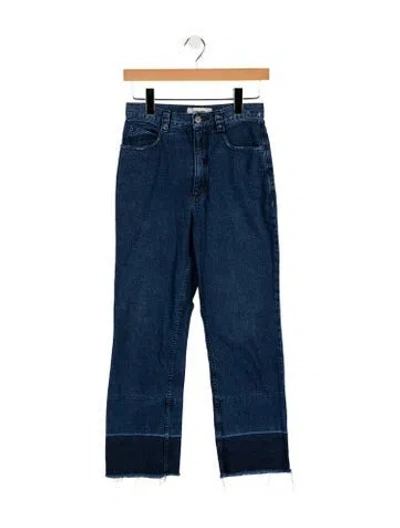 Pre-owned Rachel Comey High-rise Straight Leg Jeans In Blue