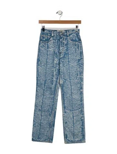 Pre-owned Rachel Comey High-rise Straight Leg Jeans In Blue