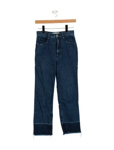 Pre-owned Rachel Comey High-rise Straight Leg Jeans In Blue