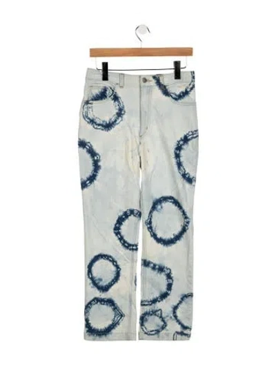 Pre-owned Rachel Comey High-rise Straight Leg Jeans In Blue