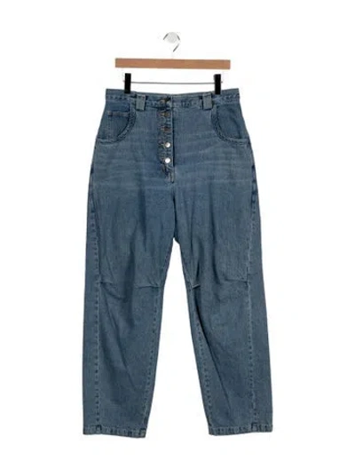 Pre-owned Rachel Comey High-rise Straight Leg Jeans In Blue