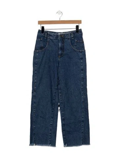 Pre-owned Rachel Comey High-rise Straight Leg Jeans In Blue