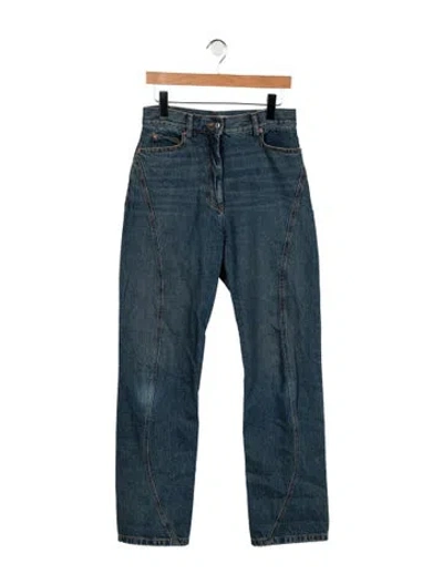 Pre-owned Rachel Comey High-rise Straight Leg Jeans In Blue