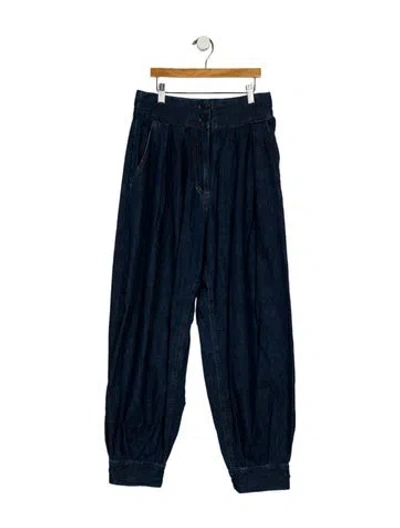 Pre-owned Rachel Comey High-rise Straight Leg Jeans In Blue