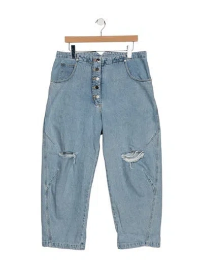Pre-owned Rachel Comey High-rise Straight Leg Jeans In Blue