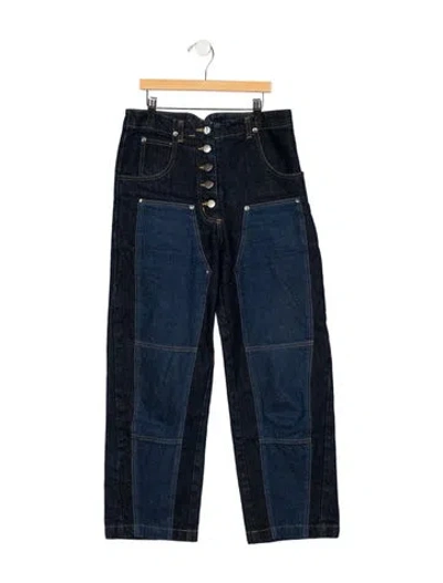 Pre-owned Rachel Comey High-rise Straight Leg Jeans In Blue