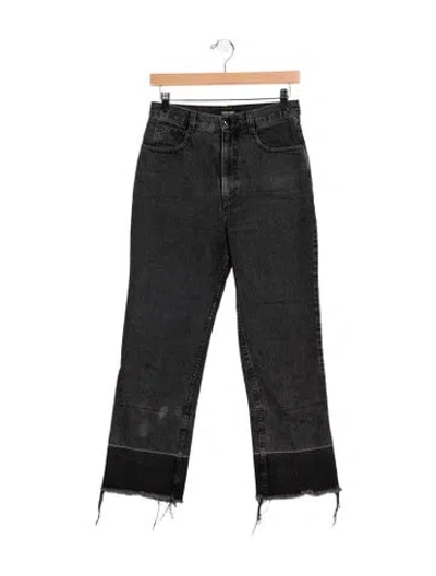 Pre-owned Rachel Comey High-rise Straight Leg Jeans In Gray