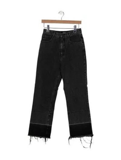 Pre-owned Rachel Comey High-rise Straight Leg Jeans In Gray