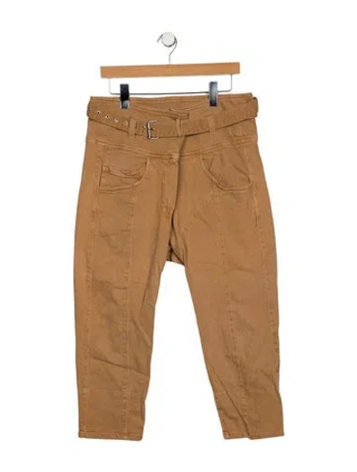 Pre-owned Rachel Comey High-rise Straight Leg Jeans In Neutral